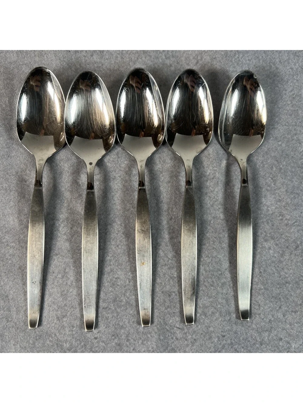 Set Of 5 Community Stainless Flatware Teaspoon